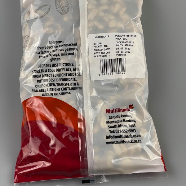 Peanuts and Raisins Roasted 1KG
